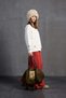 Ecru Slogan Oversize Sweatshirt 18217 - 5