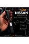 Luxury Nissan Keychain Metal Leather – Premium Stylish Design 11 X 2 cm Double-Sided Logo Car Accessory - 2