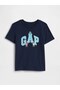 Gap Baby Boy Robot Print Short Sleeve T-Shirt 6 Months - 5 Years Dark Blue