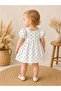 Eid Heart Patterned Bowknot Muslin Baby Girl Set - 8