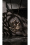Bronze Vintage Long Chain Women's Necklace Authentic Jewelry Margazite Worked Lotus Model Medallion - 5