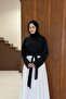 بلوزة أريلا سوداء بحزام عند الخصر - 4