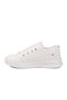 White Lace-up Women's Sports Shoes - 2