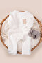 Baby Rompers 100% Cotton Ribbed with Snap Fasteners and Embroidery 3-24 Months