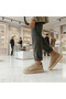 Beige Suede Transparent Sole Men's Classic Sneaker Sports Shoes - 2