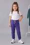 Mojo Girls' Cotton Sweatpants for Ages 2-7 Purple