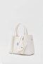 Guide Card Holder Charmlı Hand and Shoulder Bag Cream - 2