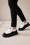 Zrj507 Premium Comfort Lace-Up Men's Casual Sneaker White Black - 5
