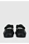 Black Leather Women's Heeled Sandals - 4