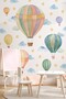 Pastel Balloon Wall Sticker Set L XL Size Children's Baby Room Cloud Star Wall Decoration - 4