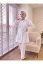 Women's Tie-Front Pleated Poplin Shirt - 2