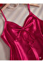 Fuchsia Satin Heart Soft Nightgown Set - 6