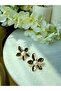 Gold Daisy Pearl Earrings