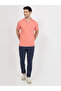 Men Orange Slim Fit Tipped T-Shirt - 4
