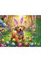 Premium Plus Spring Bloom Easter Dog Puzzle, 500 pieces - 3