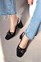 Higher Heel Toe Buckle Open Back Cross Strap High Thick Block Heeled Women's Shoes - 2