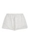 Patterned White Shorts with Elastic Waist - 2