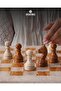 Marble Chess Set 15 Inch Handmade Travertine & Red Luxury Board Game, Elegant for Gifts & Home Décor - 5
