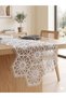 Hexagonal Embroidered Luxury Runner 120X40Cm Stylish Design Modern Runner - 3