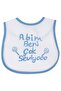 Baby Boy My Brother Loves Me so Much Embroidered Blue Waterproof Apron
