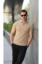 Men's Modern Cut Basic Polo Neck T-Shirt - 5