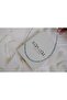 Ykl035 Dori̇kali White Eye Bead Necklace (40 Cm+5Cm Extension)
