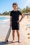Young Boy's Sea Pool Surf T-Shirt Swimming Tee 26902 Black - 2