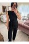 Design Detailed Crepe Fabric Blouse and Pants Set - 4