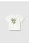 Baby Girl Short Sleeve T-Shirt Cream - 01004