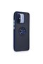 Ilkeshop New Redmi 12C Case Montreal Silicone Cover with Ring (180059) - Navy Blue - 2