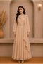 Balon Kol Designed Dress with Drape and Belt Detail, Special Silvery Tulle Fabric, Girls' Formal Dress for Weddings and Graduations - 3