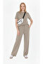 Morena Beige Women's Modal Fabric Short Sleeve Tracksuit Set 2026