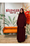 Medina Silk Shaded Souffle Set Burgundy Standard Size
