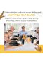 Wheat Straw Dinnerware Set, Unbreakable Plastic Plates Bowls Cups, Lightweight Reusable Tableware for Indoor Outdoor Camping Picnic Travel, Service for 4, 16 Pieces, Black - 3