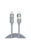 BDC-51 FlexCharge Pro 60W Type-C to Type-C Cable Fast Charging 1M - Grey