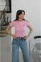 Pink Horse Embroidery Detailed T-Shirt - 2