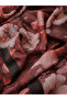 Madame Polo Rose Pink Color Rose Patterned Cotton Soft Shawl Rose Series - 2