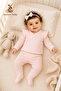 Baby Girl Booties and Snap-On Bodysuit Set, Soft Textured, 0 3 6 Months - 3