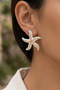 Gold Mineli Yeniz Yıldızı Premium Steel Earrings - 2