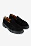 Lfr-F083-3 Suet Merdane Shoes Black - 2