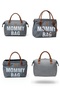 Luxury Gray 2-Piece Set: Mother Baby Care Backpack and Mother Baby Hand & Shoulder Bag - 3