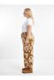 Large Size Women's Cotton Slim Pants with Elastic Waist - 2