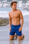 Men's Swim Shorts Quick Dry Short Length Lace up Elastic Waist Zipper Pocket Swimming Pool Shorts - 3