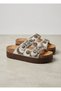 26Y216-2 Aş Detailed Buckled Padded Sole Women's Slippers Orthopedic Daily Slippers