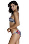Multicolored two-piece swimsuit with Geometric Patterned - 5