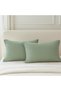100% Cotton Muslin 4 Layer Bedspread Pike Double Size 230X240 Cm. Green Color - 2 Pillowcases 50X70 Cm. - 3