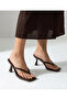 Vera Women's Thin Strap Flip-Flop Heeled Slippers - 3
