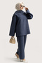 6350 - Stylish, Comfortable, Modal Soft Woven Fabric, Collar Detail, Loose Women's Set