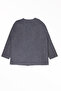 Dark Gray Women's Jacket with Buttoned Pockets - 3