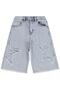 Star Embroidered Capri for 6-9 Years - Blue